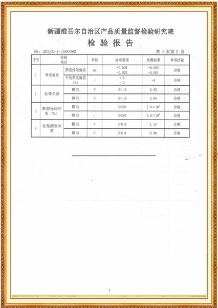 檢驗報告